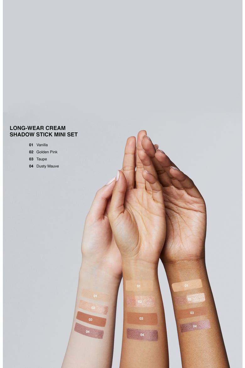 Travel Size Long-Wear Cream Eyeshadow Stick Set, Alternate, color, NO COLOR