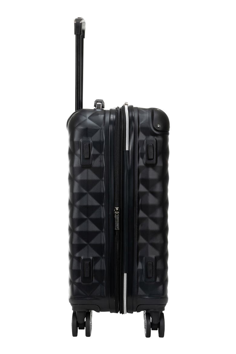 Diamond Tower Hardside Spinner Luggage, Alternate, color, BLACK
