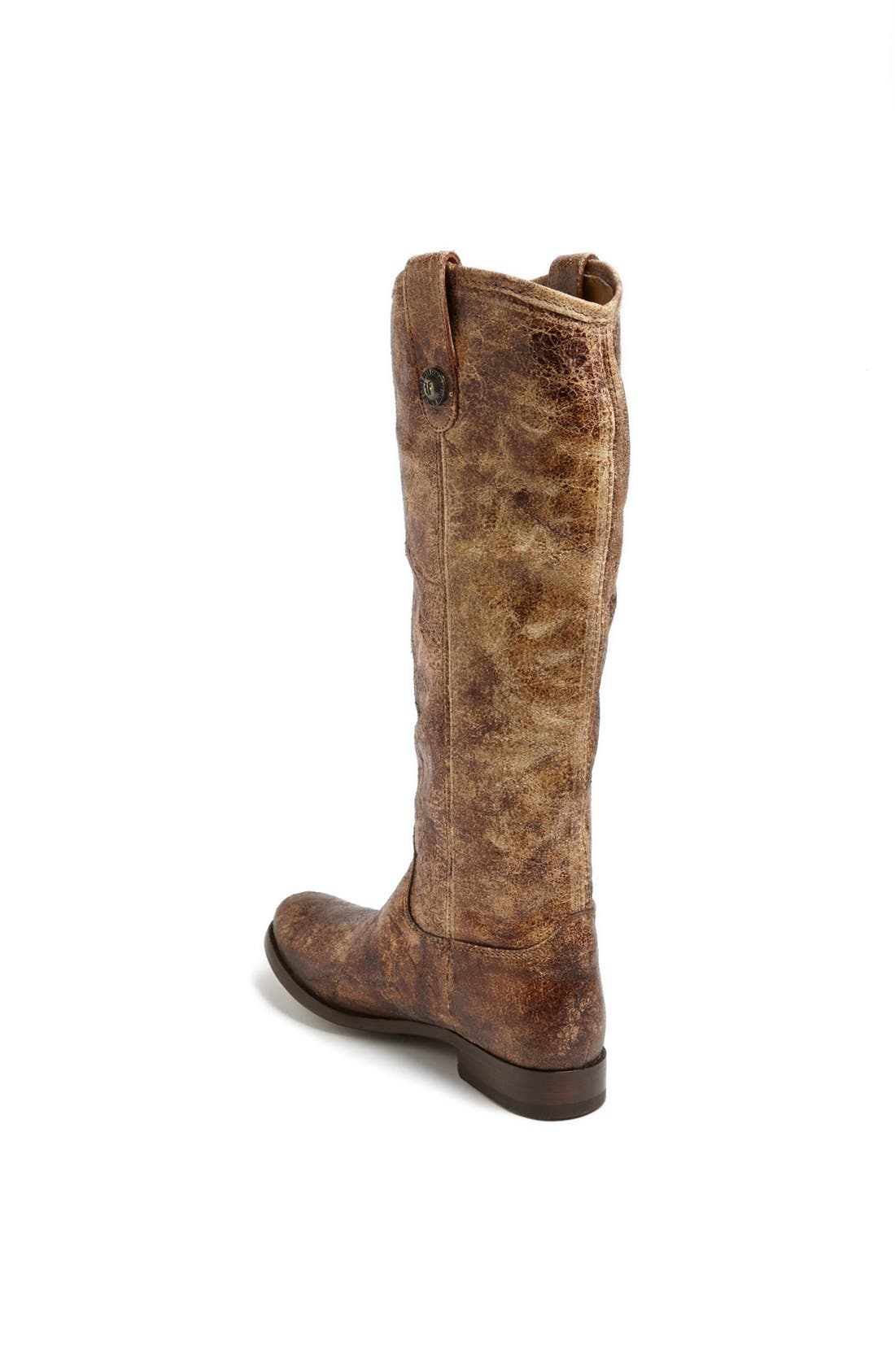 'Melissa Button' Leather Riding Boot, Alternate, color, WHISKEY