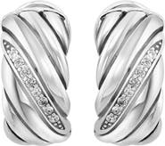 EFFY Diamond Twist Omega Earrings