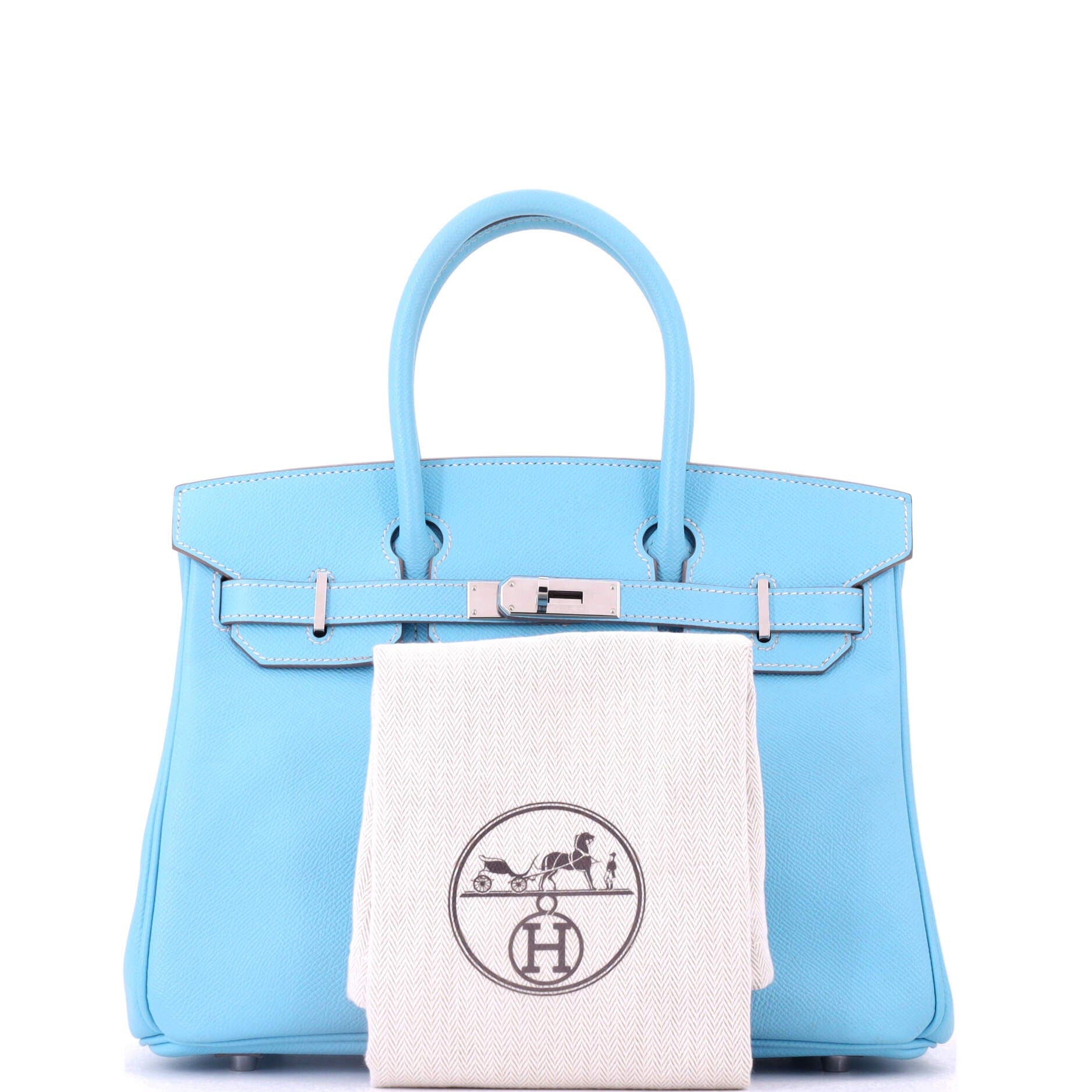Pre-Owned Hermes Candy Birkin Bag Epsom 30, Alternate, color, Candy-Bleu Celeste/Mykonos