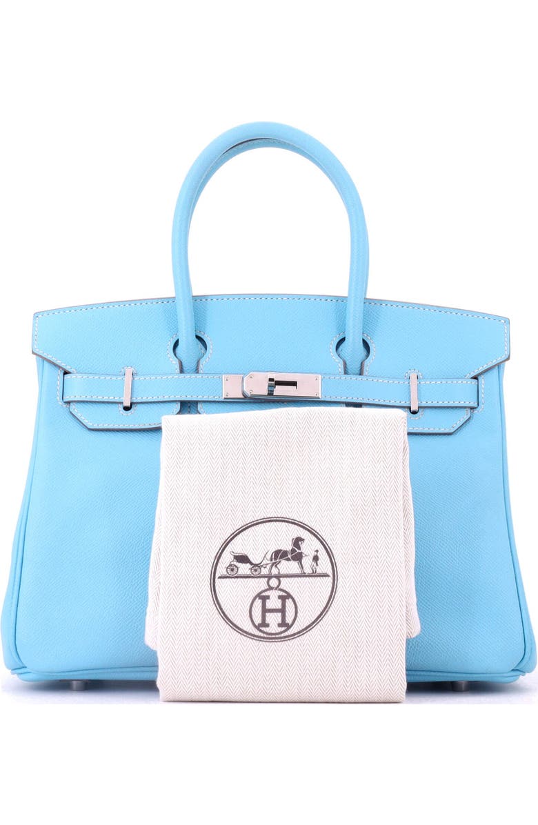 Pre-Owned Hermes Candy Birkin Bag Epsom 30, Alternate, color, Candy-Bleu Celeste/Mykonos