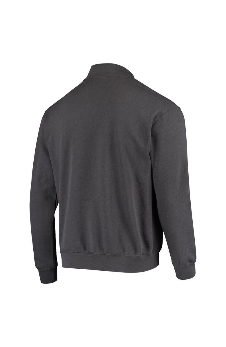 COLOSSEUM Men's Colosseum Charcoal Air Force Falcons Tortugas Logo Quarter-Zip Jacket, Alternate, color, Charcoal