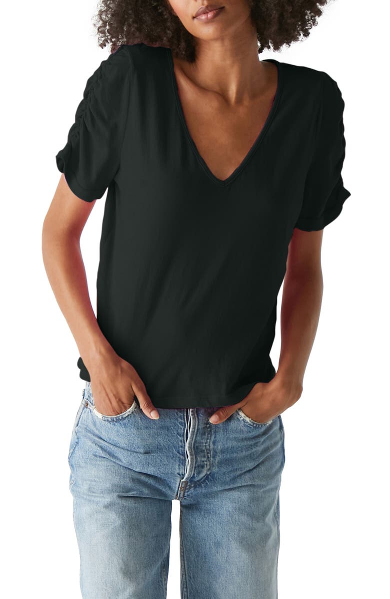 Michael Stars Josie V-Neck Shirt, Main, color, 
