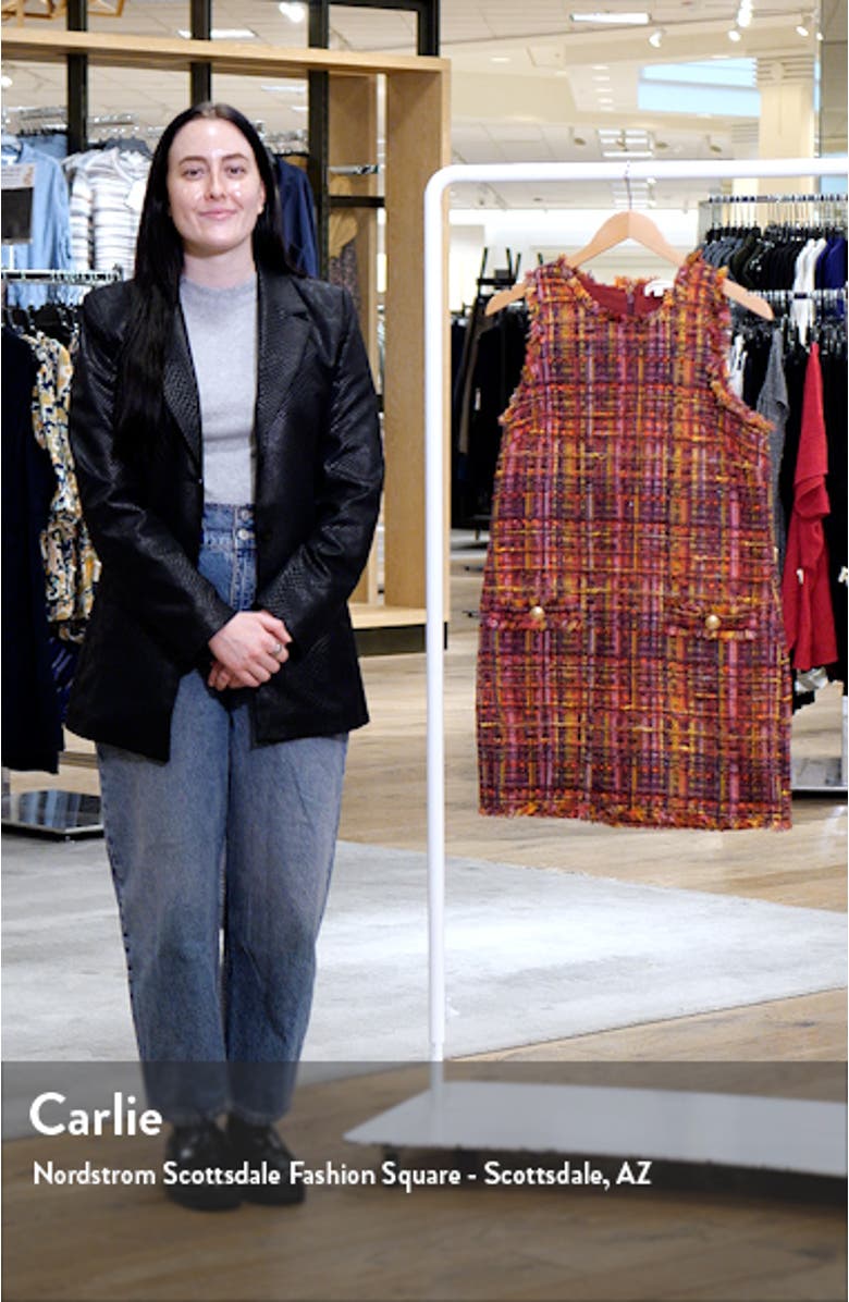 Florian Tweed Shift Dress, sales video thumbnail