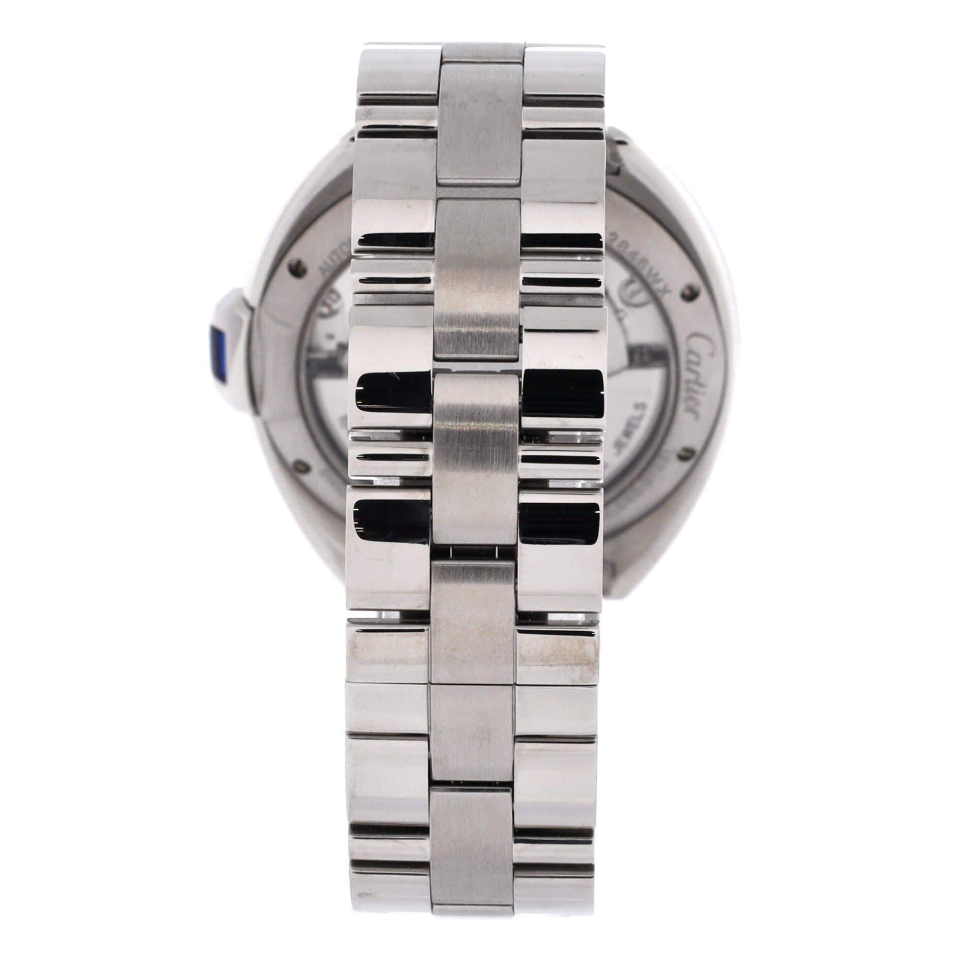 Cle de Cartier Automatic Watch Stainless Steel 35, Alternate, color, Metallic Silver