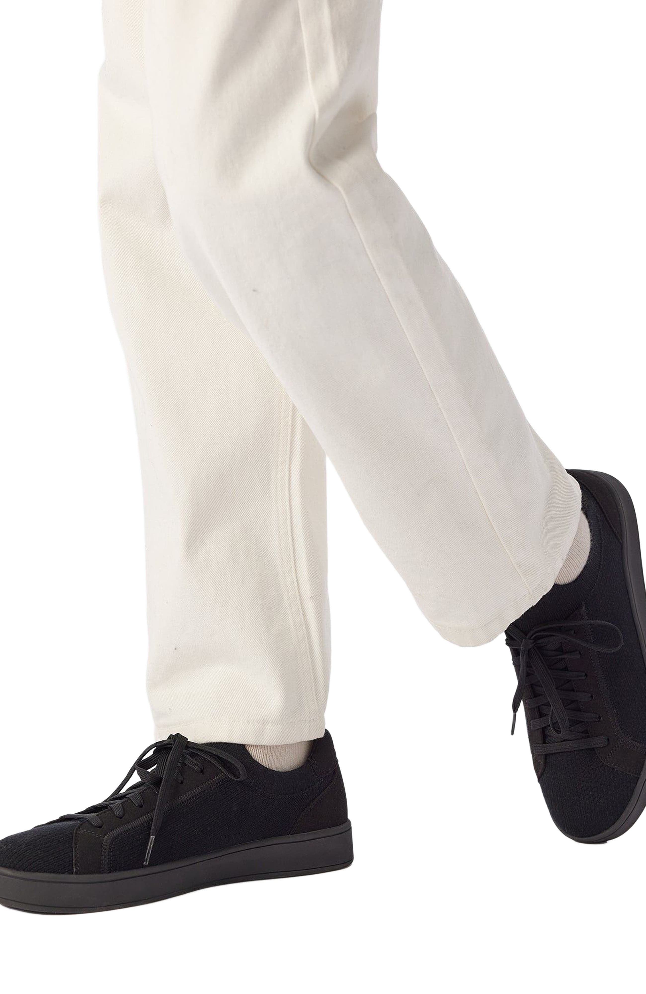 GOBI Mongolian Cashmere Mercerized Wool Cashmere Knitted Sneakers, Alternate, color, Black