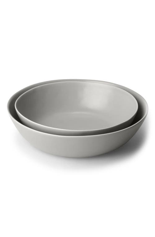 Fable The Low Set of 2 Serving Bowls in Dove Grey 