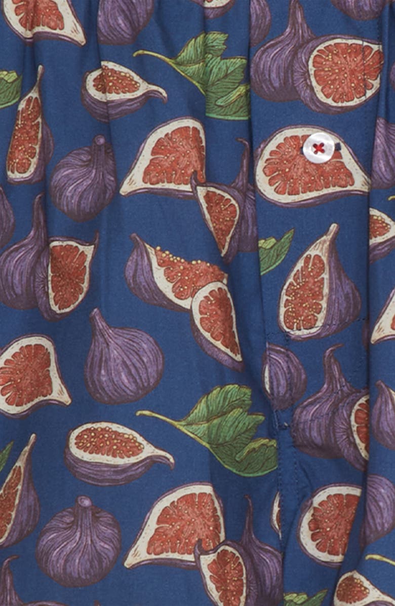 Druthers NYC Organic Cotton Fig Spread Boxer Short, Alternate, color, Navy