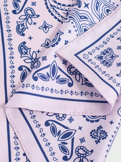 Lost Pattern Nyc "paisley" Silk Bandana Scarf In Multi