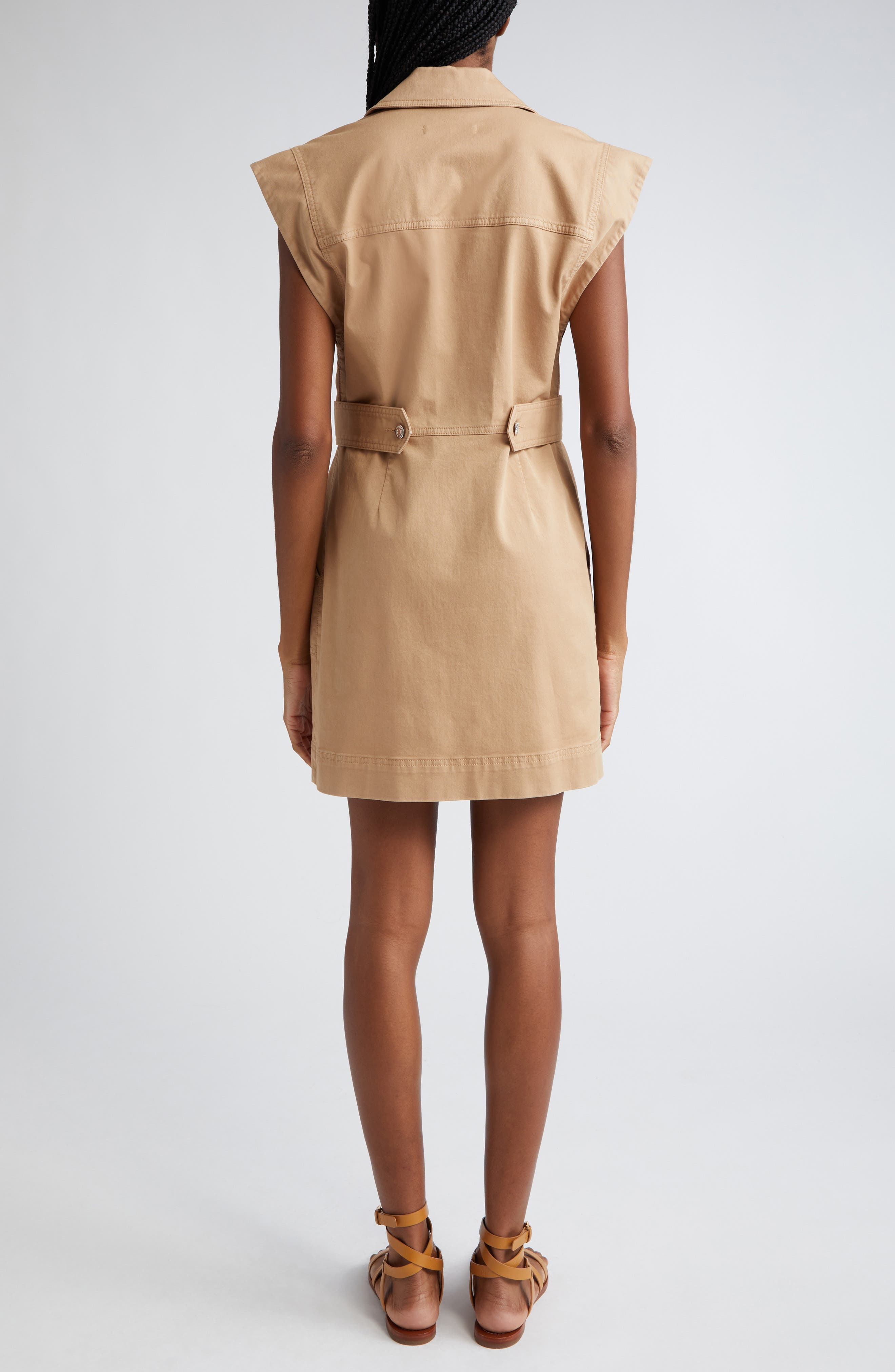 Jax Stretch Cotton Twill Minidress - image 2