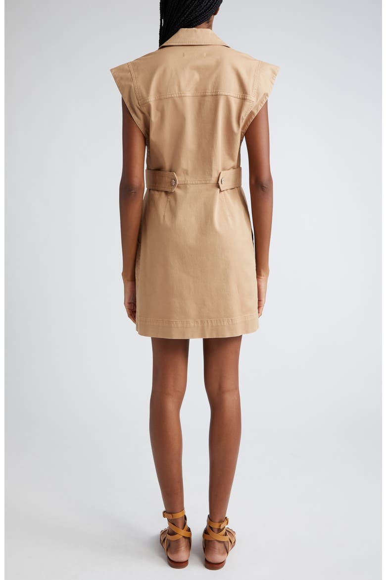 Jax Stretch Cotton Twill Minidress, Alternate, color, KHAKI