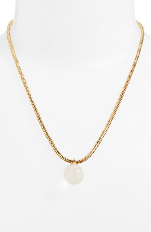 Shop Nordstrom Orb Pendant Snake Chain Necklace