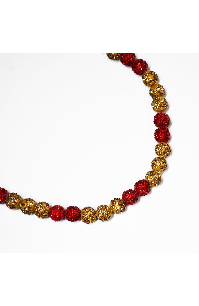 The Drip Bros Inferno Drip Team Spirit Baseball and Sports Necklace, Alternate, color, Red Adult