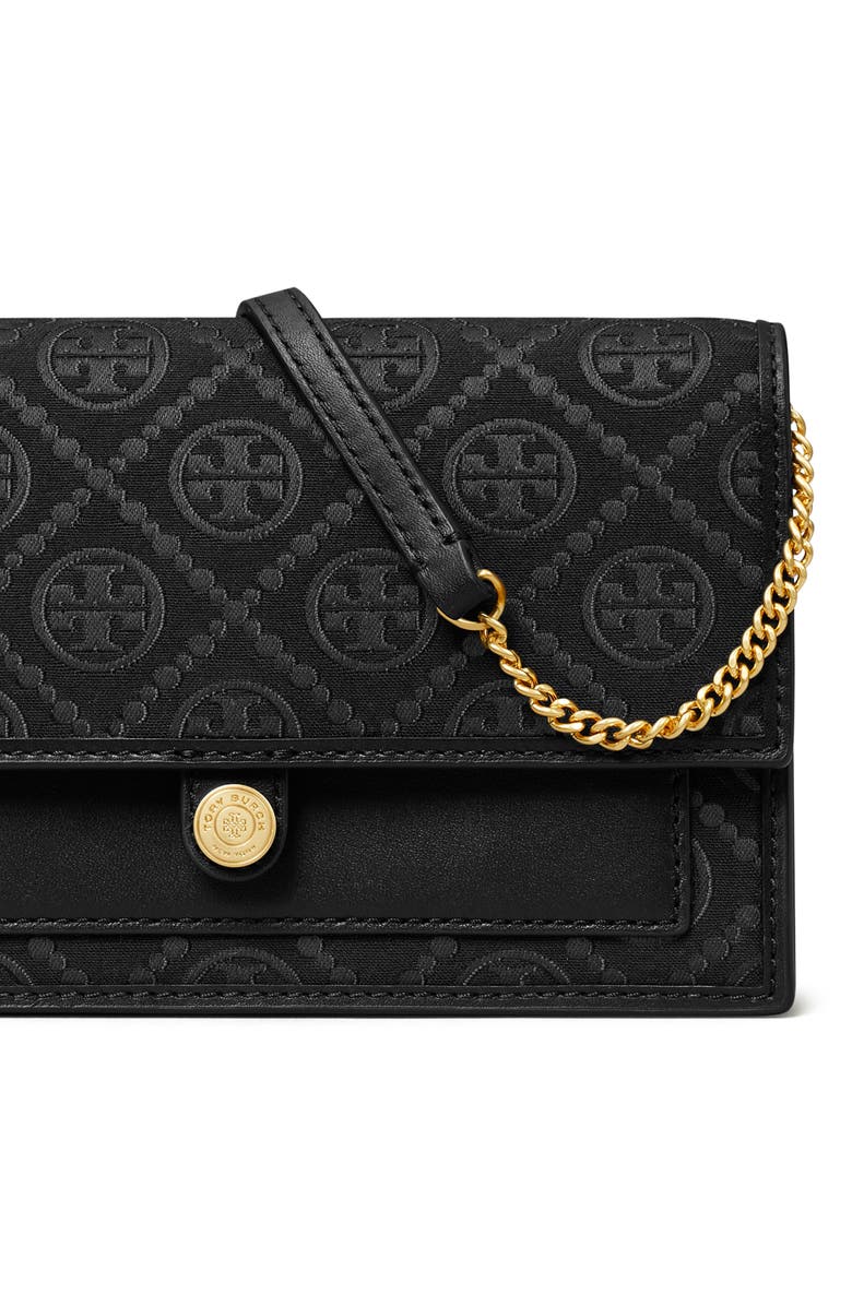 Tory Burch T Monogram Wallet on a Chain, Alternate, color,