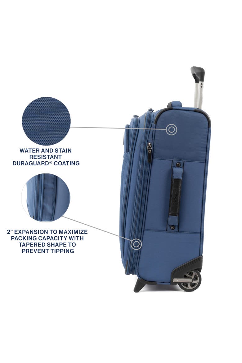 Tourlite Softside Expandable 22" Rollaboard Carry On Rollaboard Luggage, Alternate, color, Blue