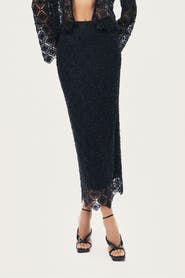 Nocturne Lace Midi Skirt