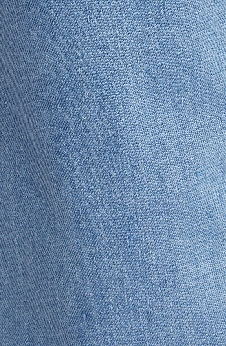 FRAME Le Jane Frayed High Waist Straight Leg Jeans, Alternate, color, Gloomy Skies