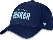 FANATICS Men's Fanatics Branded Deep Sea Blue Seattle Kraken Wordmark Flex Hat