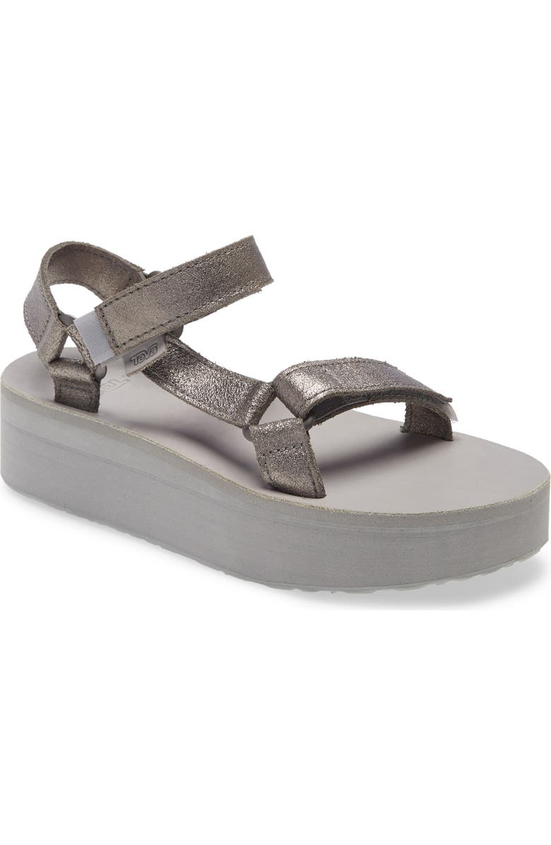 Teva Metallic Universal Leather Sandal, Main, color,