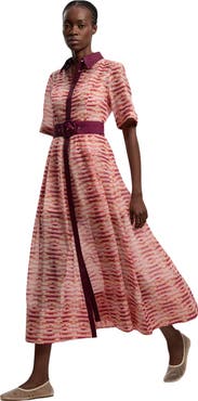 Karen Millen Short Sleeve Midi Shirt Dress