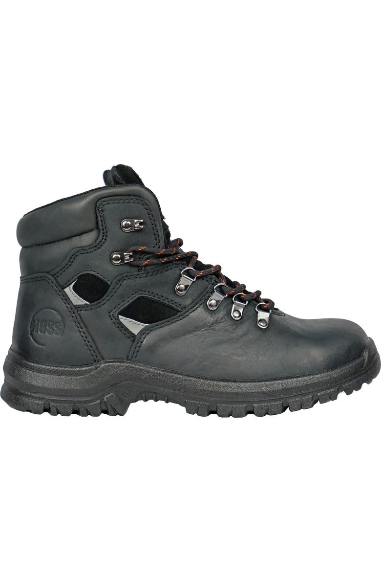 Hoss Boot Company HOSS Adam Steel Toe 6 Inch Work Boot, Alternate, color, Black