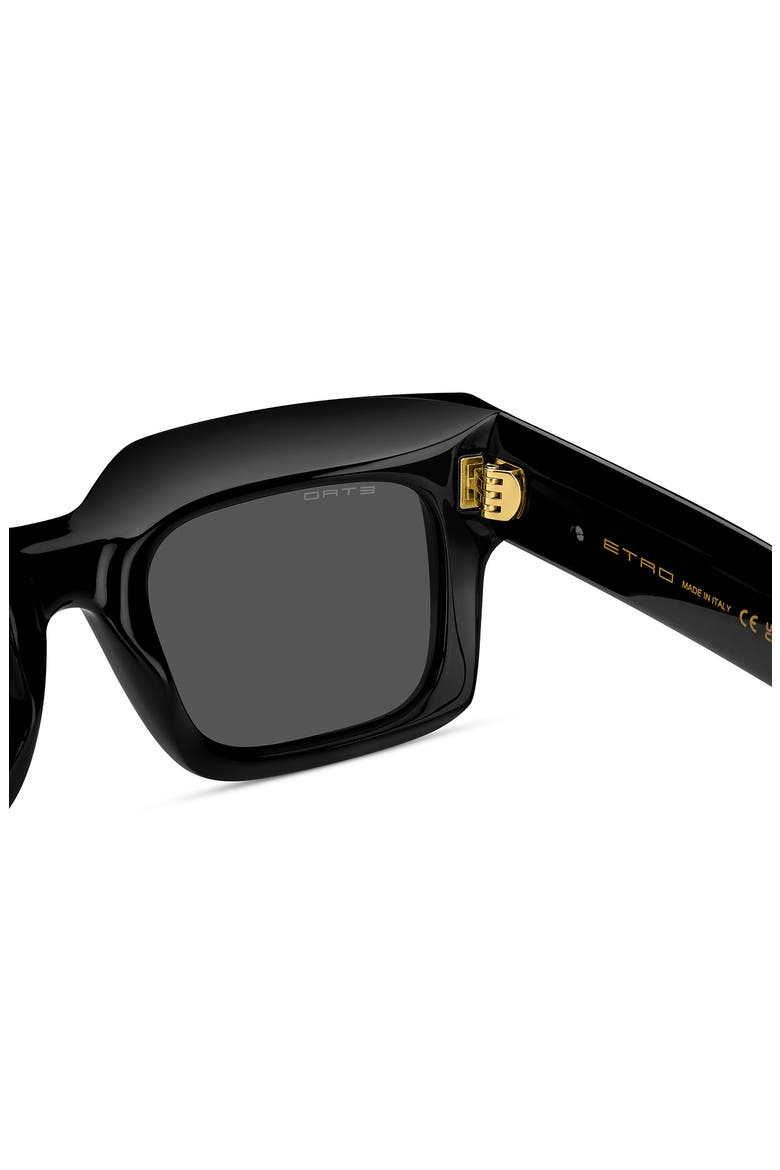 52mm Rectangular Sunglasses, Alternate, color, BLACK/ GREY