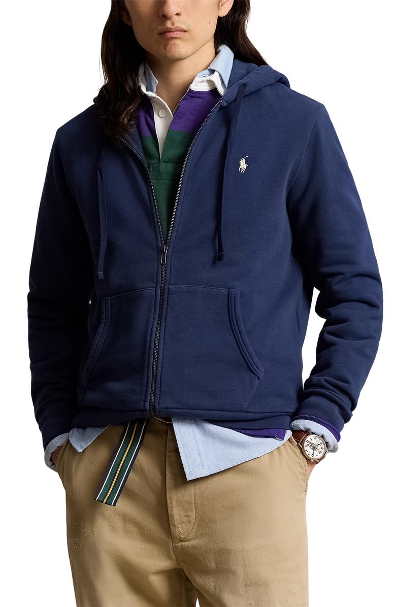 Polo Ralph Lauren Cotton French Terry Zip Hoodie, Main, color,
