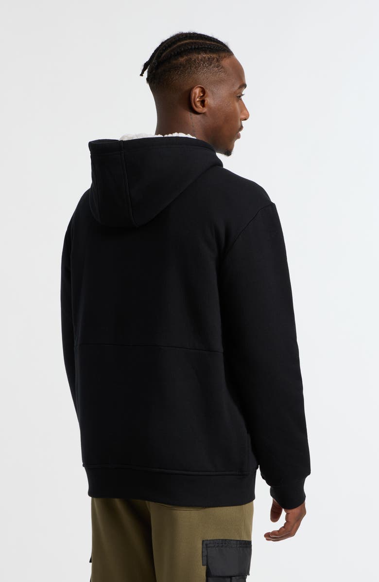 Ecko Unltd. Printed Zip Faux Shearling Hoodie, Alternate, color,