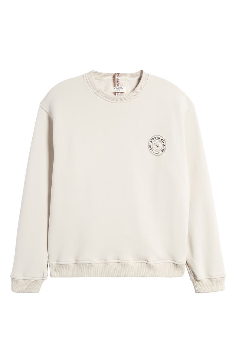HOUSE OF CB Haze Fleece Graphic Sweatshirt, Alternate, color, Cloud