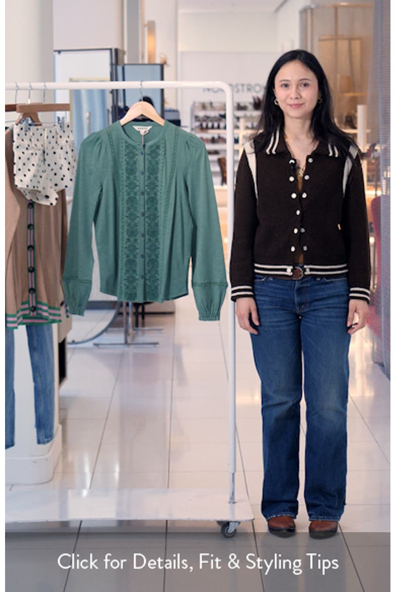 Sophie Embroidered Button-Up Shirt video