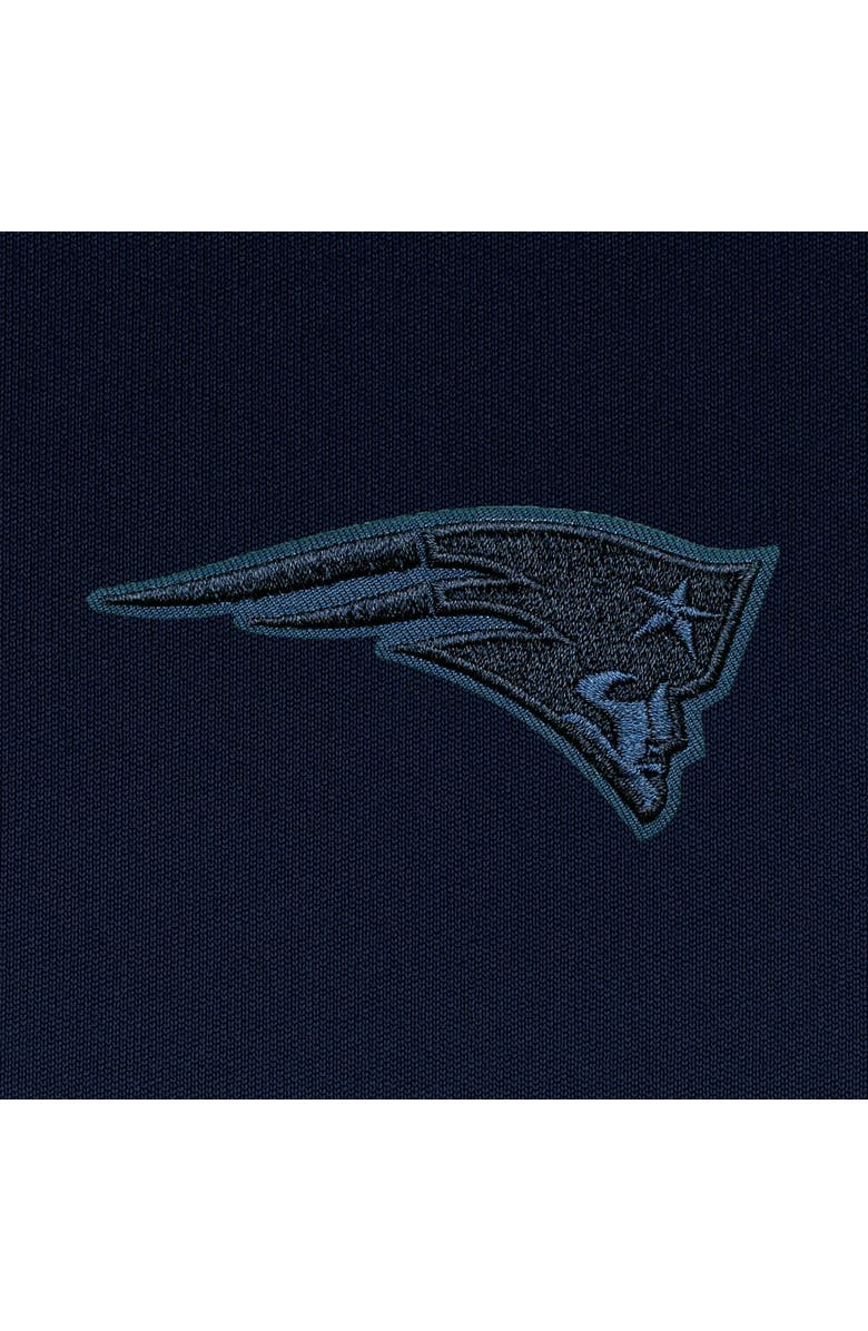 ANTIGUA Women's Antigua Navy New England Patriots Tonal Logo Tribute Half-Zip Top, Alternate, color, 