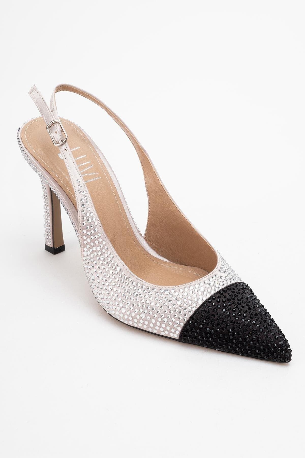 London Embellished Pointed Toe Pump, Main, color, Beige