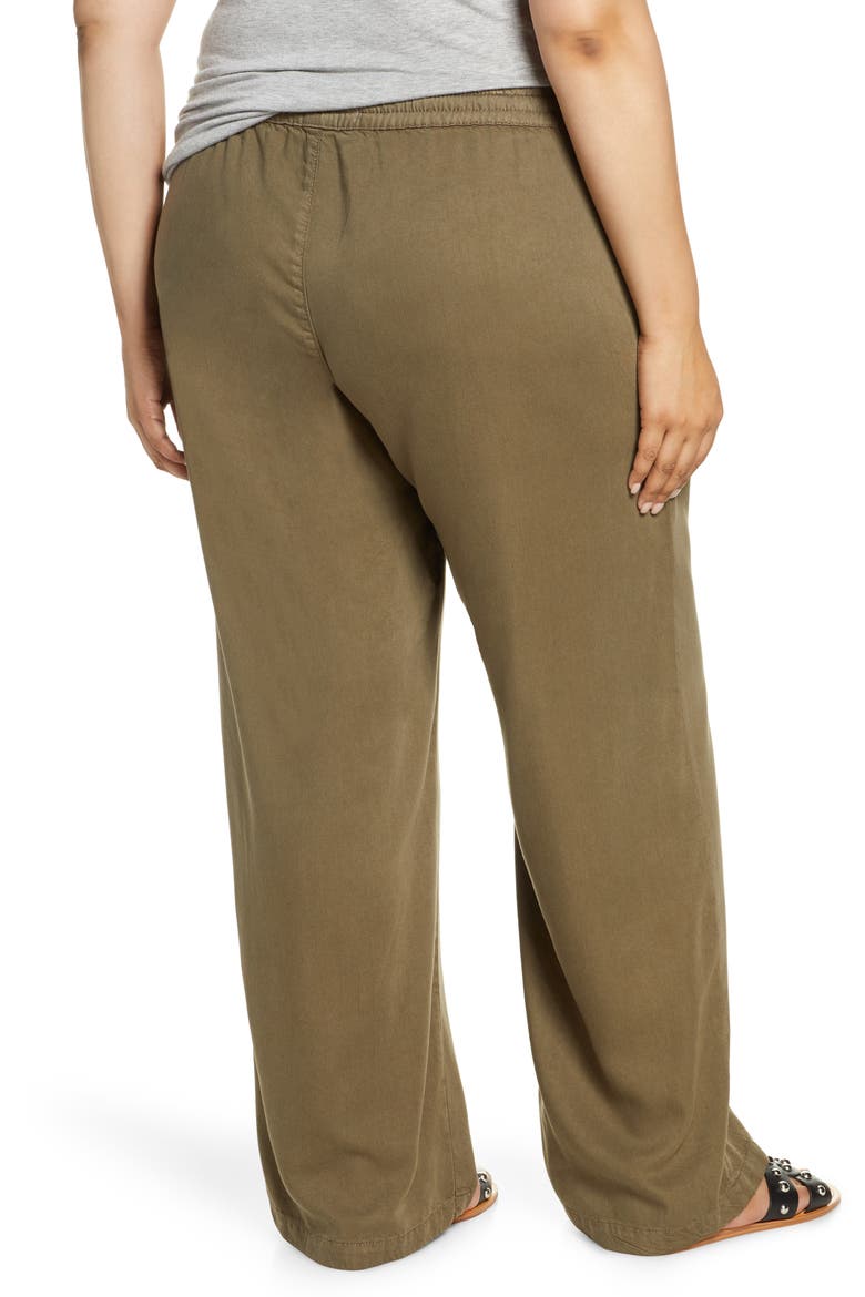 Palazzo Pants, Alternate, color, DARK OLIVE