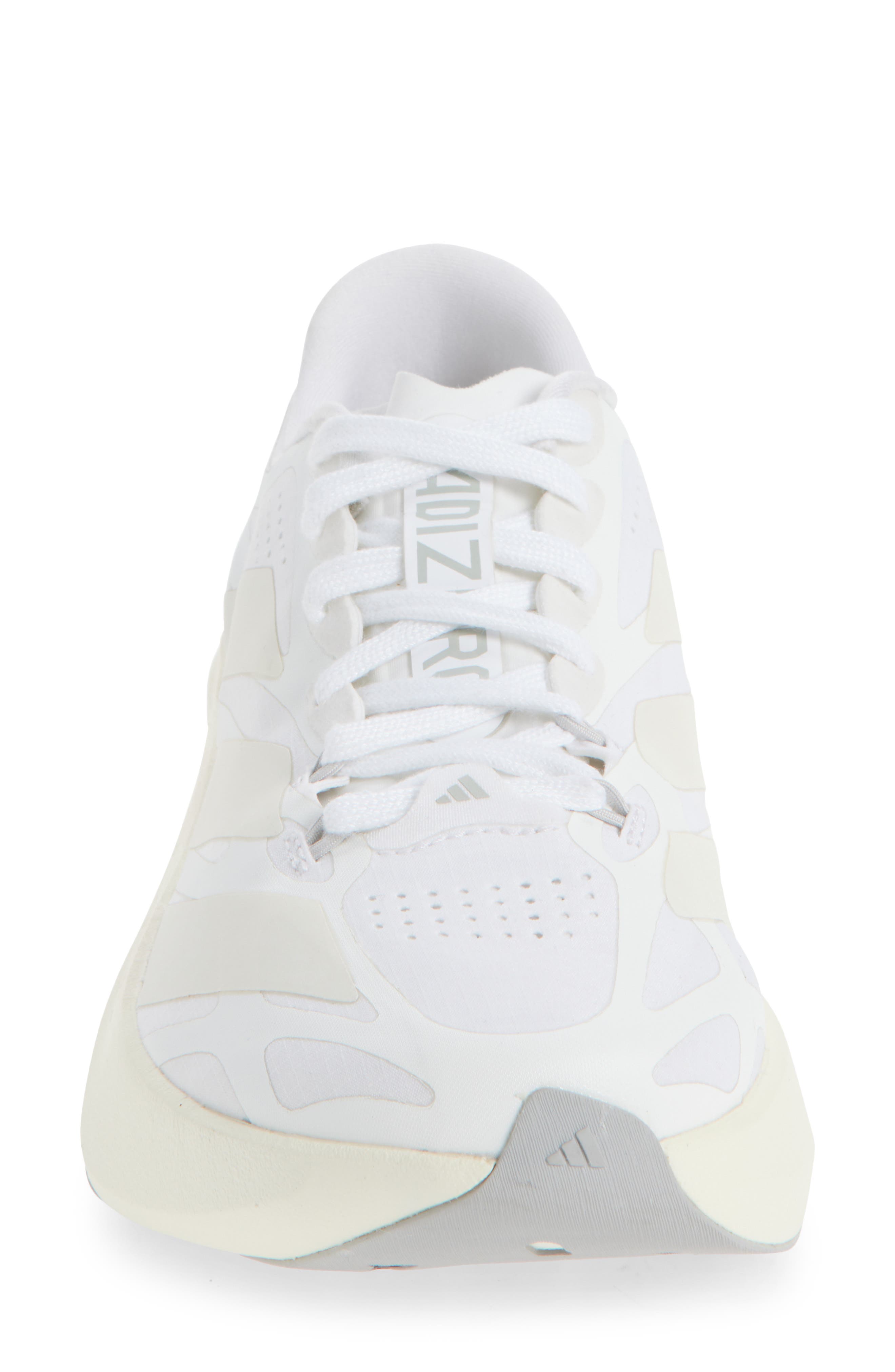 Adizero Evo SL EXO Running Shoe, Alternate, color, WHITE/ ZERO METALLIC/ WHITE