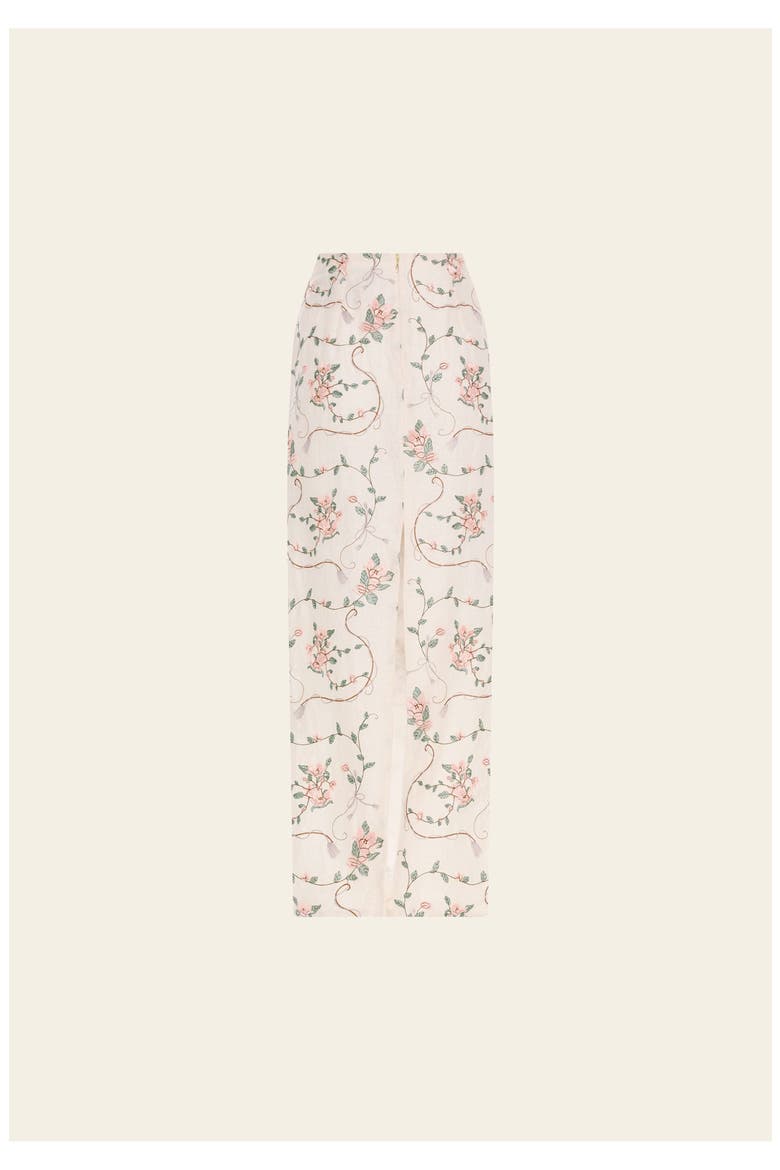 Lirica Navegante Maxi Skirt, Alternate, color, Ivory