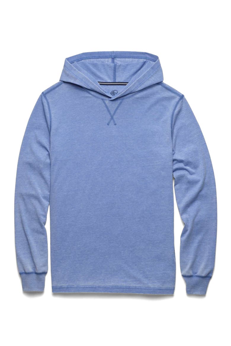 Harry Burnout Hooded Tee, Main, color, Wedgewood Blue