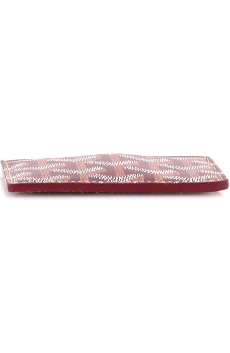 Pre-Owned Goyard Saint Sulpice Card Holder Coated Canvas, Alternate, color, Red