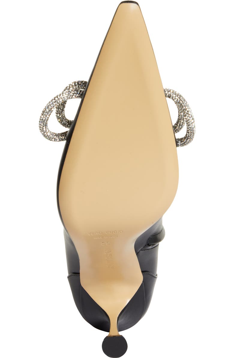 Mach & Mach Crystal Embellished Double Bow Bootie, Alternate, color,