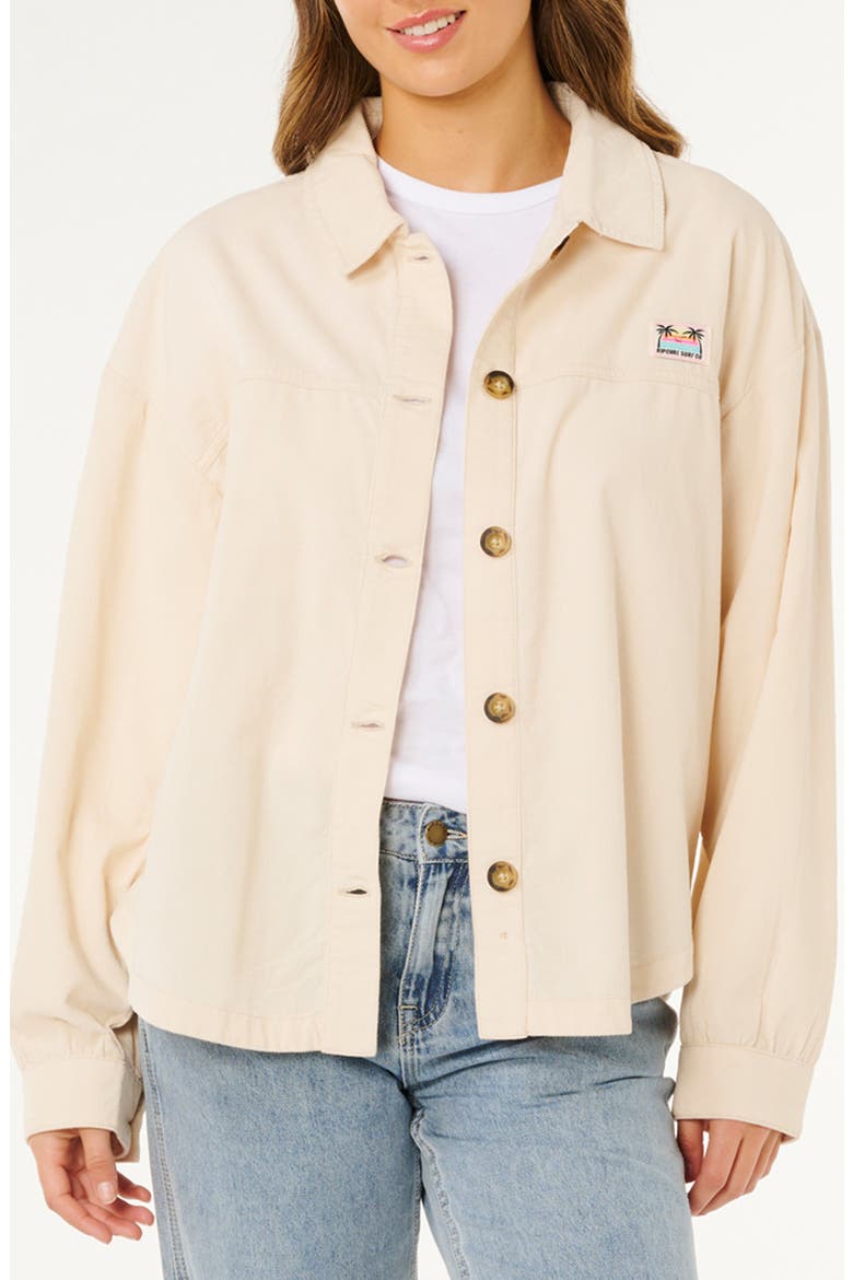 Keepsakes Washed Corduroy Shirt, Main, color, STONE