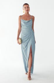 BWLDR Eliza Draped Maxi Dress