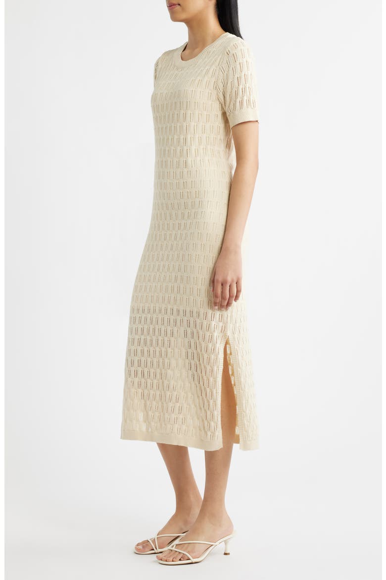 Midi Sweater Dress, Alternate, color, PARCHMENT