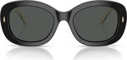 Tory Burch 52mm Oval Sunglasses