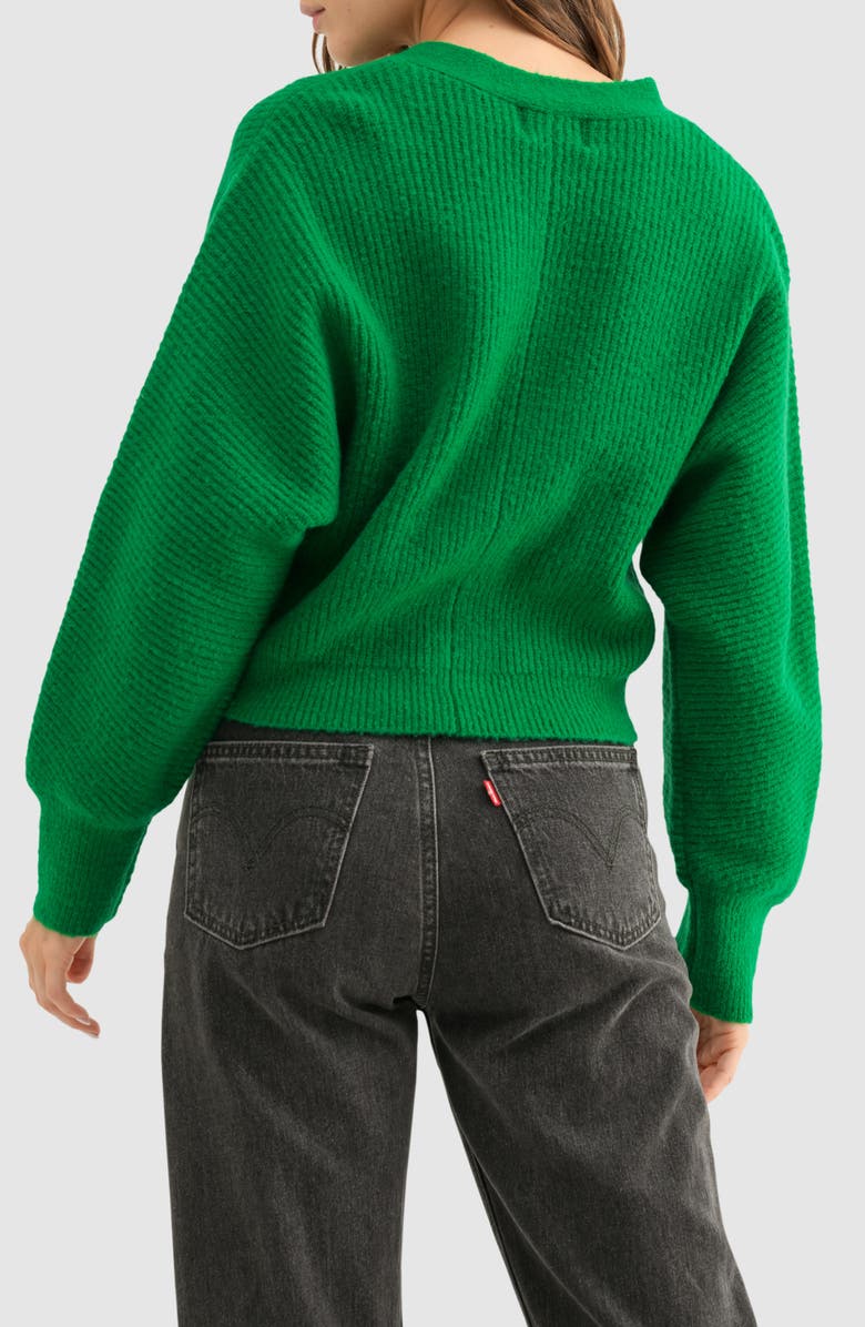 Lush Dolman Sleeve Crop Cardigan, Alternate, color,