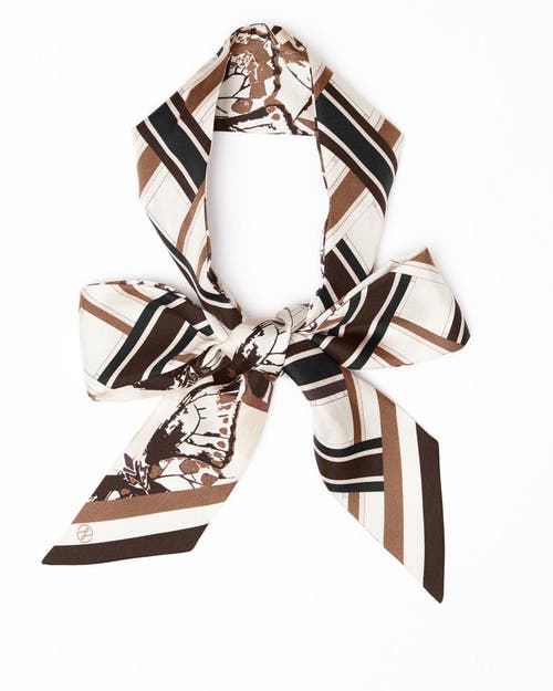 Lost Pattern Nyc Lost Pattern X Leatherology Silk Twill Skinny Scarf In Multi