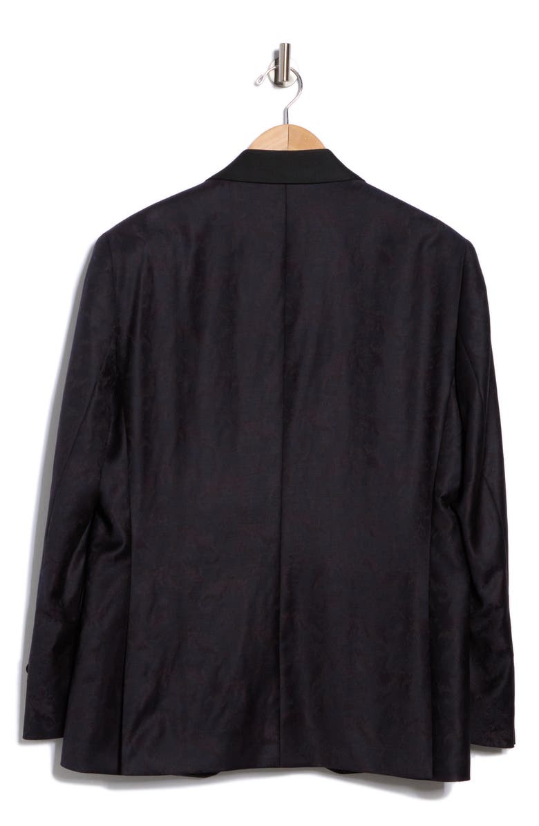 Ted Baker London Josh Shawl Collar Slim Fit Wool Sport Coat, Alternate, color, Black