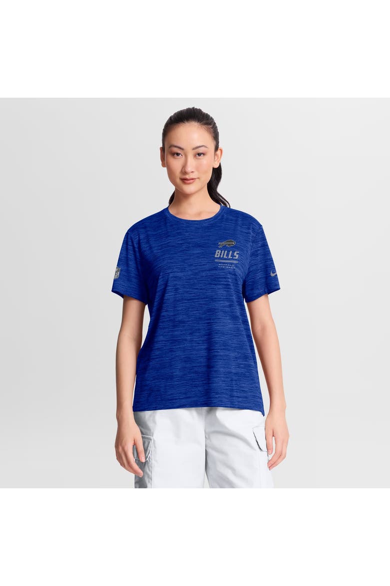 Women's Nike Royal Buffalo Bills Sideline Velocity Dri-FIT T-Shirt, Main, color, Royal