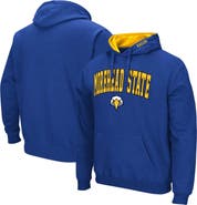 COLOSSEUM Men's Colosseum Blue Morehead State Eagles Arch & Logo 3.0 Pullover Hoodie