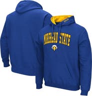COLOSSEUM Men's Colosseum Blue Morehead State Eagles Arch & Logo 3.0 Pullover Hoodie