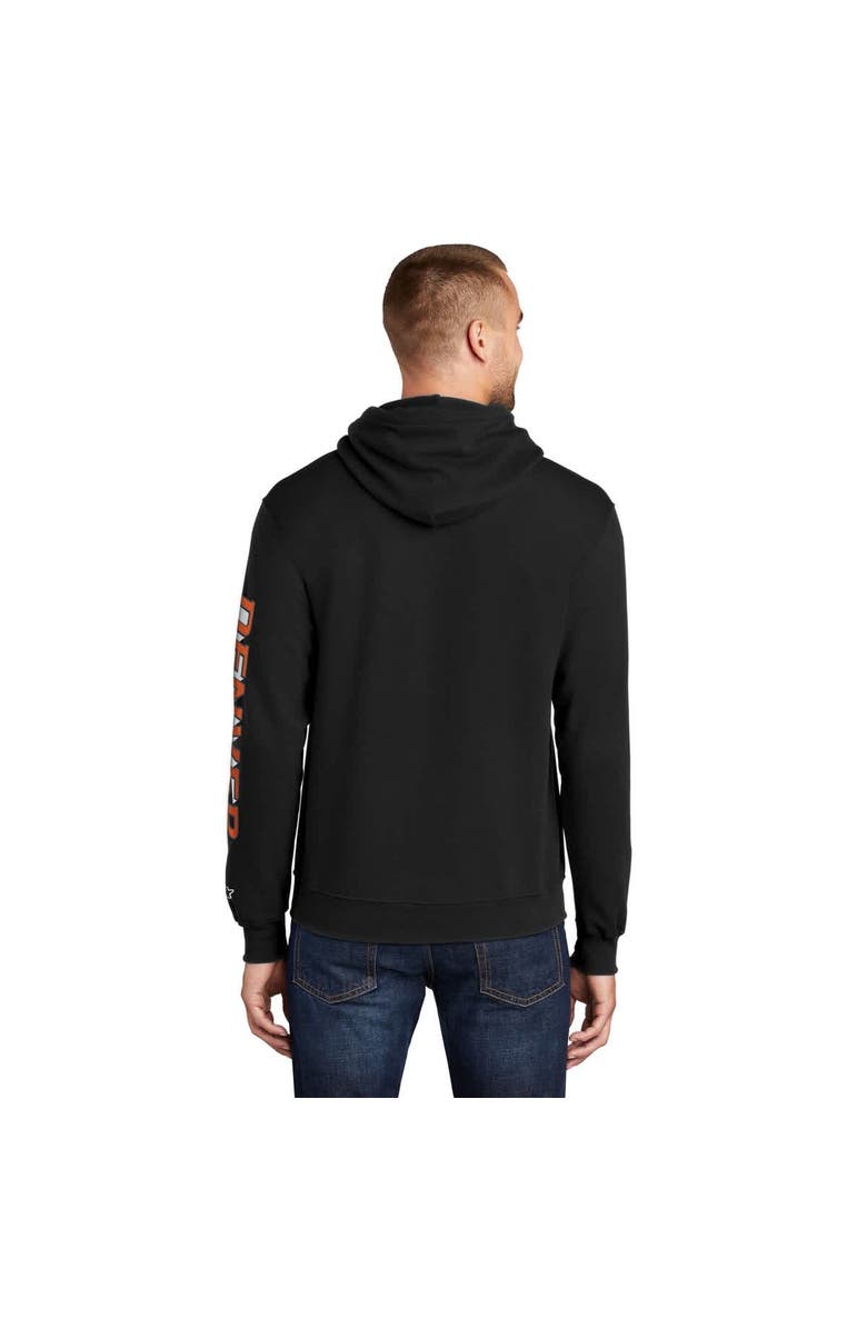 STARTER Men's Starter Black Denver Broncos Wordmark Logo Pullover Hoodie, Alternate, color, Black